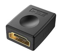 VCE HDMI Female to Female Adapter 4K@60Hz, HDMI Coupler 2.0, HDMI to HDMI Connector, HDMI Extension Adapter Gold plated Support 3D 4K HDR ARC for Laptop, Monitor, PC, PS5, PS4, Xbox, DVD, TV, 1 Pack