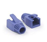 VCE RJ45 Strain Relief Boots for Cat6A/Cat7 Network Plugs, 20-Pack Ethernet Connector Protection Cover in Blue