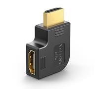 VCELINK 8K 90 Degree Flat Right Angle HDMI Adapter, HDMI 2.1, Gold Plated | 8K@60Hz 4K@120Hz, Male to Female Right Angled Extender, Compatible with Wall Mount TV, Laptop, Roku Stick, PS5