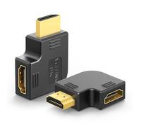 VCELINK 8K Flat HDMI Angled Adapters 90 and 270 Degree Combo, HDMI 2.1