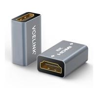 VCELINK 8K HDMI Coupler, 2.1 Female to Female Adapter Extender Gold Plated HDMI Connector Support 8K/4K@60Hz UHD, 7680 * 4320 Resolution, 3D, HDR, ARC for Laptop, PC, Monitor, Roku TV, 2 Pack