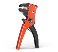 VCELINK Automatic Quickstrip Wire Stripper and Cutter, 2 in 1 Adjustable Wire Stripping Tool&Eagle Nose for Electrical Cable/Speaker Wires (7-Inch), Black