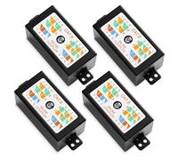 VCELINK Cat6 Junction Box 1000 Mbps Compatible with UTP Cat6/Cat5e/Cat5 Network Cables, Punch Down Type RJ45 Ethernet Inline Coupler, Black, 4 Pack