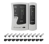 VCELINK Gen2 Cat7 RJ45 Pass Through Connector Cat6A Network Plug GJ468 Network Cable Tester