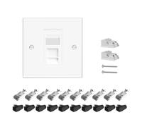VCELINK Gen2 Cat7 RJ45 Pass Through Connector Cat6A Network Plug RJ45 Socket Cat6 Ethernet Wall Socket with Keystone Jack