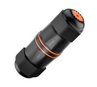 VCELINK Waterproof RJ45 Coupler 10Gbps Short Profile, CAT6A/CAT6/CAT5E/CAT5 Female-to-Female Outdoor RJ45 Connector Shielded, IP68 Network Cable Extender for Outdoor Use, 6-Pack