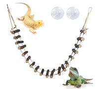 VCEPJH Reptile Climbing Bridge 39 in Long Bearded Dragon Wooden Ladder for Terrarium Crested Gecko Tank Accessories Toys Suit for Lizard Ball Pythons Tree Frog Snake Leopard Gecko