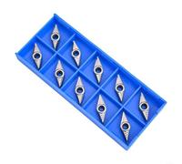 VCGT110304 AK H01 CNC Inserts for Aluminum Turning Operations 10 Piece Set