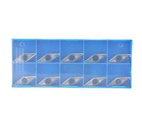 VCGT160408 - AK H01 VCGT332 - AK Carbide Turning Insert, CNC Cutting Blade for Lathe Boring Tool, High Wear Resistance Cemented Carbide, 10 pcs Silver Inserts for Steel Machining