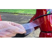 VCH 8671HS Heavy-Duty Bike Protection Tape - Pre-Cut 50mm x 100mm Patch for Cable Rub, Chainstay & Test Fitting - Clear UV-Resistant Polyurethane Protective Film