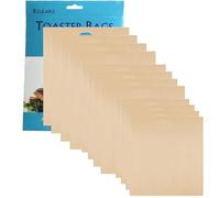 VCHOMY 12 Pack Toaster Bags Nonstick Reusable Easy to Clean for Grilled Cheese Sandwiches Toast Bread Snacks (12)