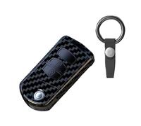 VCLUST Car Key Fob Cover ABS Carbon Fiber Car Flip Key Case Cover For Mazda 2 3 5 6 8 CX7 CX-7 CX5 CX-5 CX9 CX-9 MX5 MX-5 M6 RX8 RX-8 2 3 4 Buttons Shell Key Shell (Color : E)