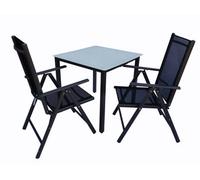 Vcm 3 Pcs. Alu Garden Set Seating Group 80 Ma