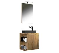 Vcm 3 Pcs Washbasin Hausa Mirror Cabinet