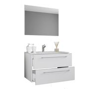 VCM 3 pcs. washroom washbasin Badinos SP in White VCM White
