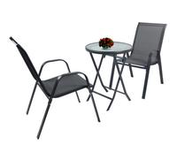 Vcm 3-Piece Balcony Set Garden Furniture Set Sonlas