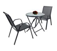 Vcm 3-Piece Balcony Set Garden Furniture Set Sonlas