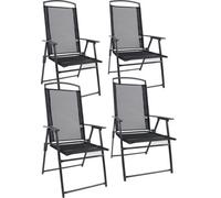 Vcm 4-Piece Garden Chair High Chair Folding Chair