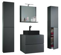 VCM 5 pcs. washbasin bath 60 cmLendas XL in Dark Grey VCM Dark Grey
