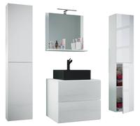 VCM 5 pcs. washbasin bath 60 cmLendas XL in White VCM White