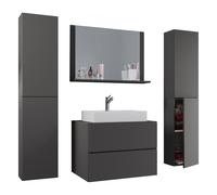 VCM 5-piece washbasin washbasin Lendas XL in Dark Grey VCM Dark Grey