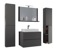 VCM 5-piece washbasin washbasin Lendas XL in Dark Grey VCM Dark Grey