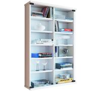 Vcm Cd Dvd Wall Rack Cabinet Zuntisa Glass Door