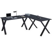 Vcm Desk Lona Black / Anthracite H. 76 X W. 220 X D. 160 Cm