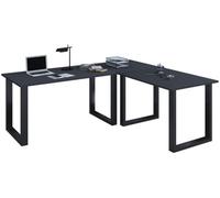 Vcm Desk Lona Black / Anthracite H. 76 X W. 220 X D. 220 Cm