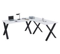 Vcm Desk Lona Black / White H. 76 X W. 190 X D. 160 Cm