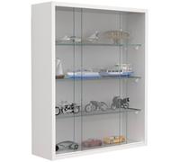 VCM Hanging display cabinet Wall display case glass Drivalo M in White VCM White