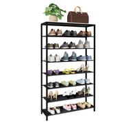 Vcm Metal Wood Shoe Rack 7 Compartments Taliro