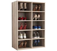 VCM Shelf shoe cabinet shoe rack Hinsol M in Natural VCM Natural