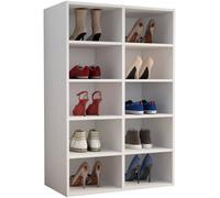 VCM Shelf shoe cabinet shoe rack Hinsol M in White VCM White