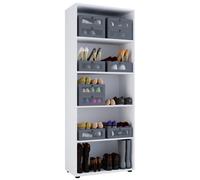 Vcm Shoe Cabinet Vandol White W. 70 X H. 178 X D. 40 Cm