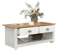 Vcm Side Table & Coffee Table Balusa White H. 42 X W. 104 X D. 50 Cm