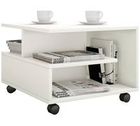 VCM Sofatically coffee table rolls Stango S in White VCM White