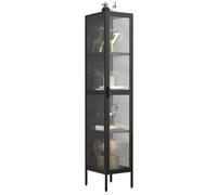 Vcm Standing Cabinet Floka Black H. 160 X W. 30 X D. 35 Cm