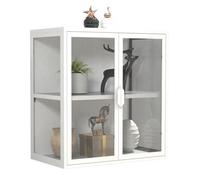 Vcm Wall Display Cabinet Hanging Display Case Glass Flokas S