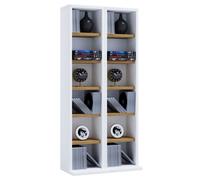 Vcm Wood Cd Dvd Stand Shelf Cabinet Milano