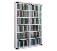 Vcm Wood Cd Dvd Stand Shelf Gallery Glass Door