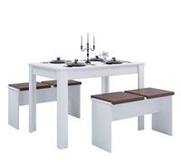 Vcm Wood Dining Group Table Group Benches Esal Xl