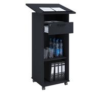 Vcm Wood Standing Desk Speaker Console Rolls Melta