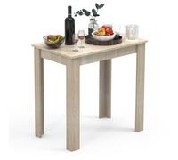 VCM Wooden dining table kitchen table dining 80x50 cm in Natural VCM Natural 80x50 cm