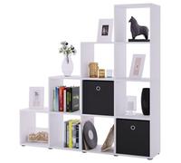 Vcm Wooden Staircase Shelf 10 Compartments Napoli