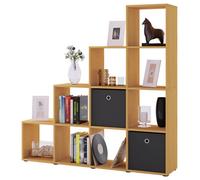 Vcm Wooden Staircase Shelf 10 Compartments Napoli
