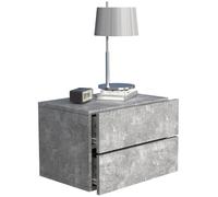 Wooden wall hanging bedside table Usal L 45 cm 30x45x32 - VCM