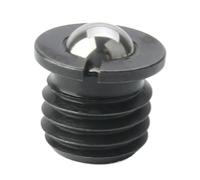 VCN413 M5~M16 Slotted Spring Ball Stud Brass/Carbon Steel/Stainless Steel Lock Bolt with Flange Positioning Ball(VCN413-ST,M10(5PCS))