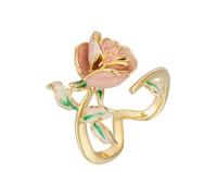 VCODWCSJO Sweet and Elegant Rose Open Ring for Women's Index Finger Ring Retro Exquisite Ring-gold