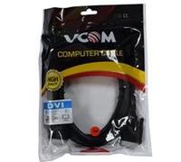 VCOM DVI-D (M) to DVI-D (M) (24+1 pin) 3m Black Retail Packaged Display Cable, Works with Flat Panel Displays, Digital CRT Monitors